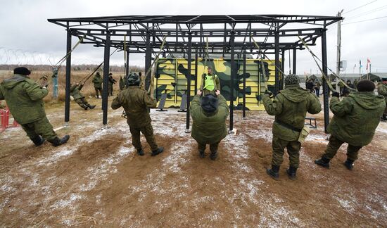 Боевая подготовка мобилизованных в Челябинской области