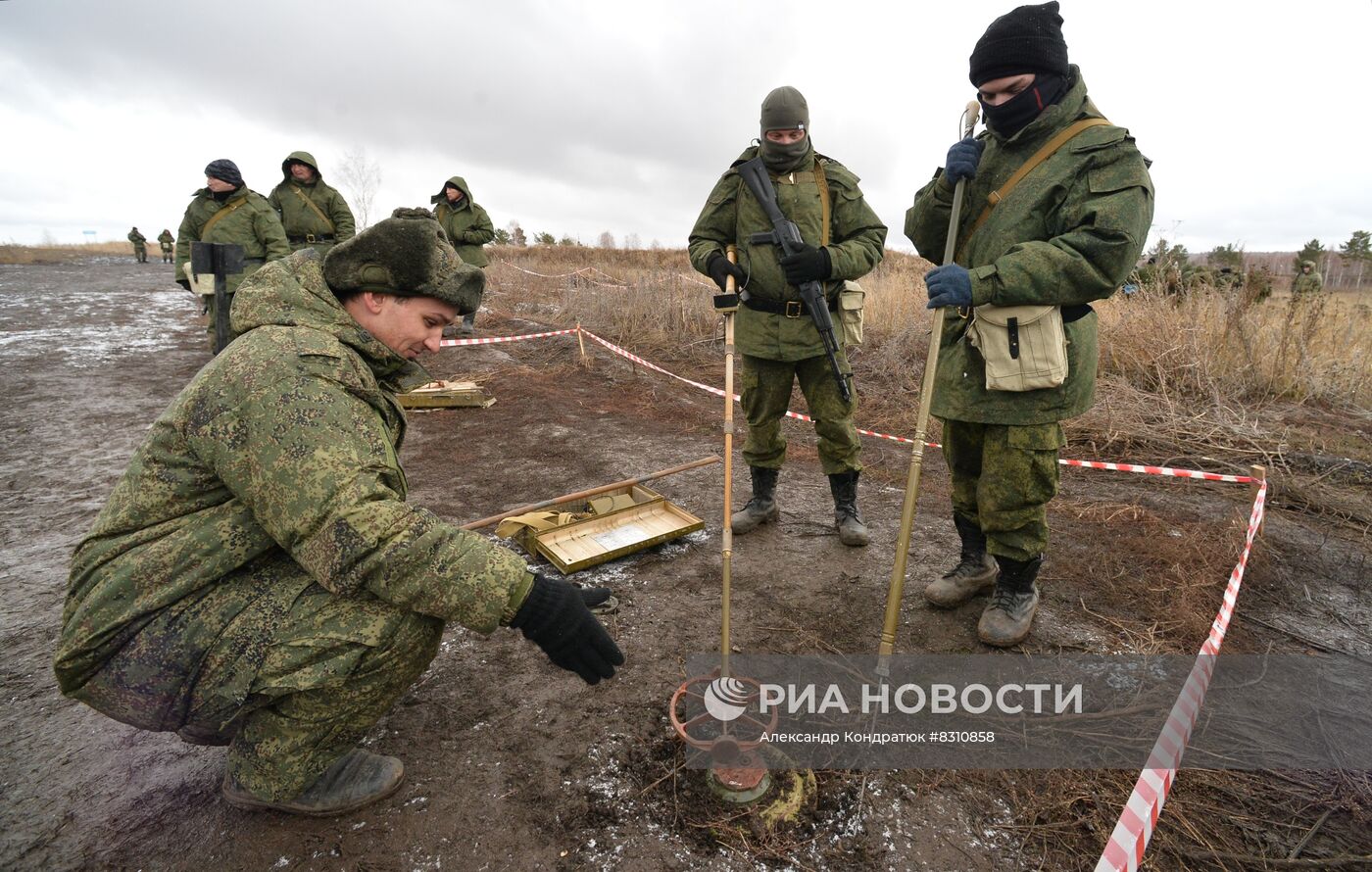 Боевая подготовка мобилизованных в Челябинской области