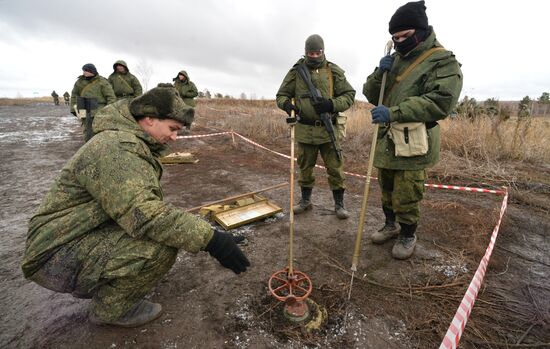 Боевая подготовка мобилизованных в Челябинской области