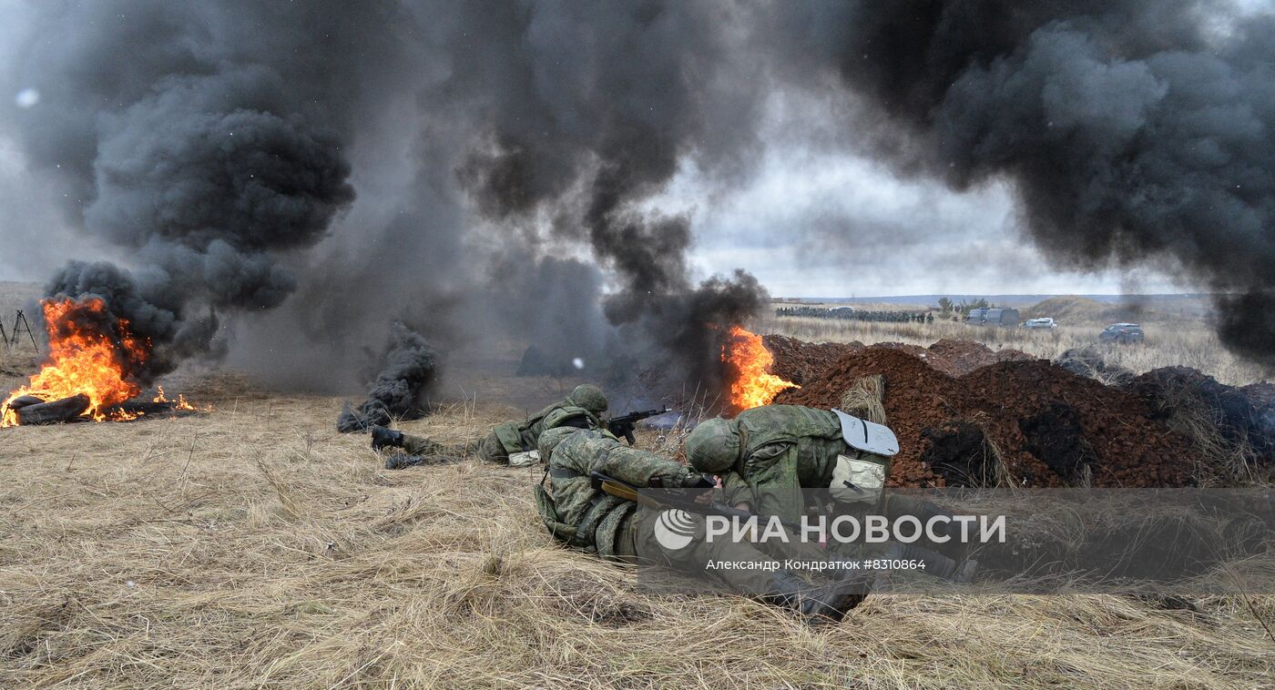 Боевая подготовка мобилизованных в Челябинской области