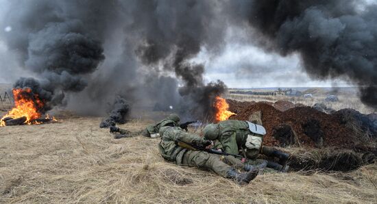 Боевая подготовка мобилизованных в Челябинской области