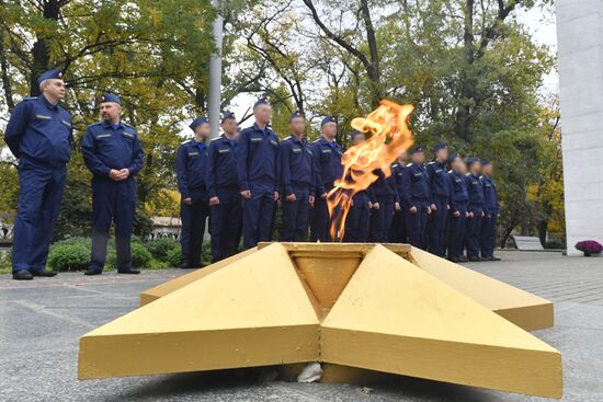 Курсанты спецфакультета Мелитопольского госуниверситета приняли воинскую присягу на верность РФ