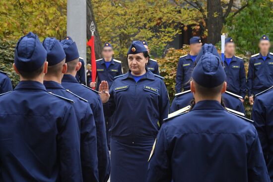 Курсанты спецфакультета Мелитопольского госуниверситета приняли воинскую присягу на верность РФ