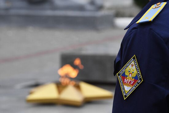 Курсанты спецфакультета Мелитопольского госуниверситета приняли воинскую присягу на верность РФ