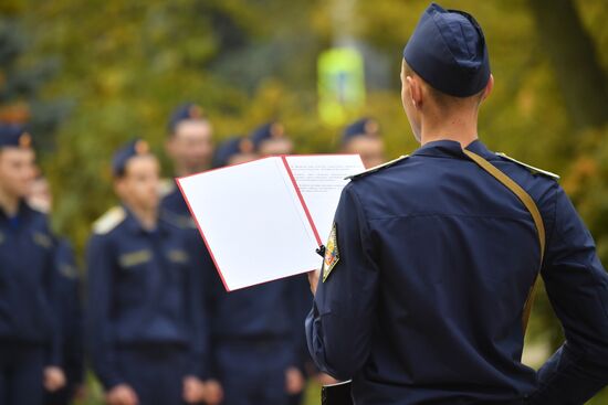 Курсанты спецфакультета Мелитопольского госуниверситета приняли воинскую присягу на верность РФ