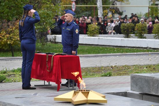 Курсанты спецфакультета Мелитопольского госуниверситета приняли воинскую присягу на верность РФ