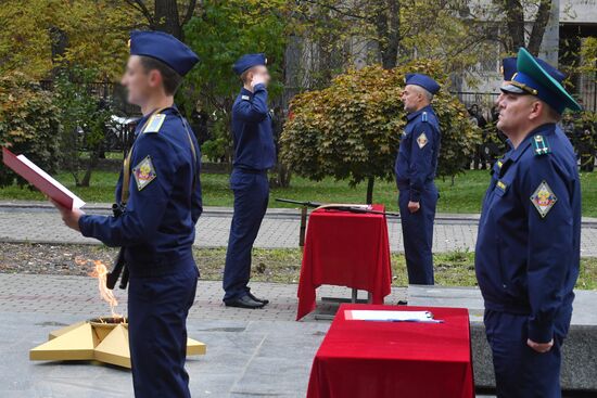 Курсанты спецфакультета Мелитопольского госуниверситета приняли воинскую присягу на верность РФ