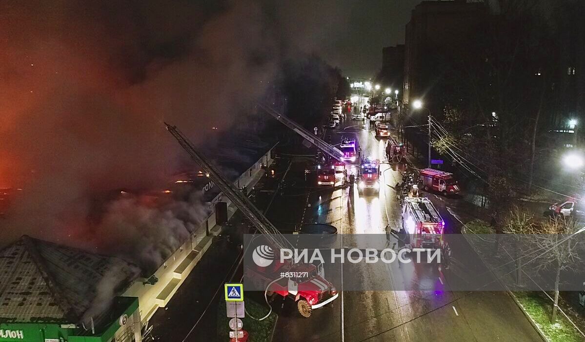 Пожар в ночном клубе в Костроме