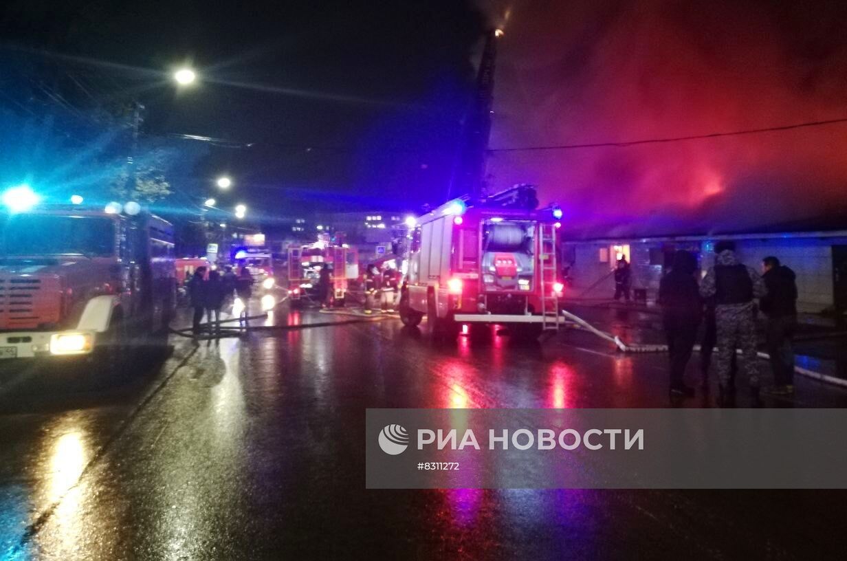 Пожар в ночном клубе в Костроме
