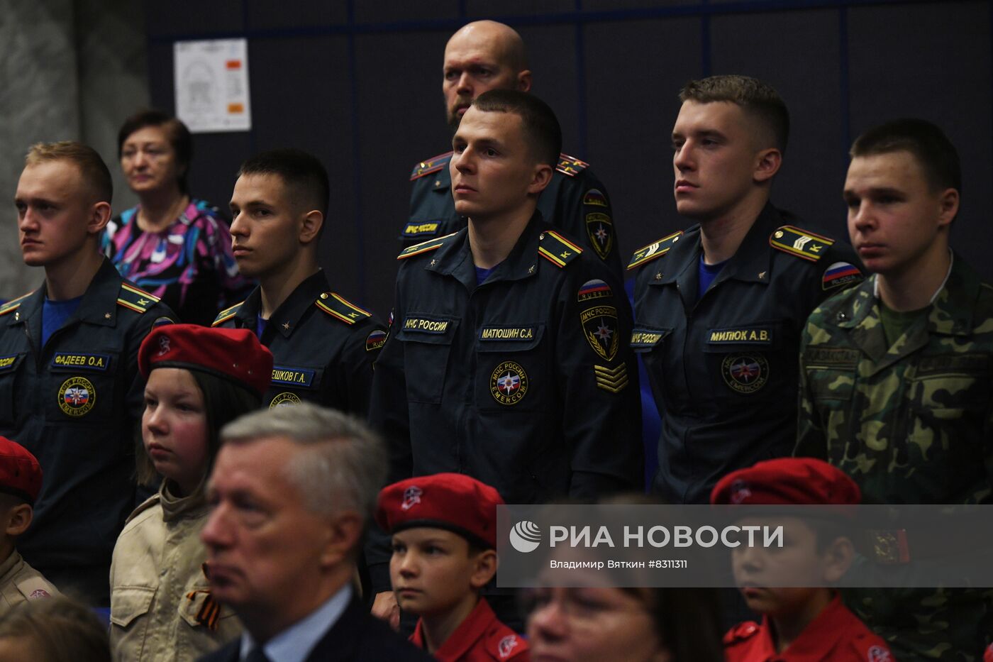 Церемония передачи родственникам останков погибших участников ВОВ