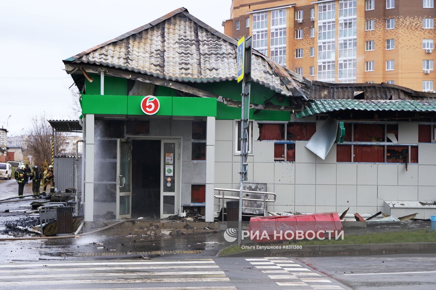 Последствия пожара в ночном клубе в Костроме