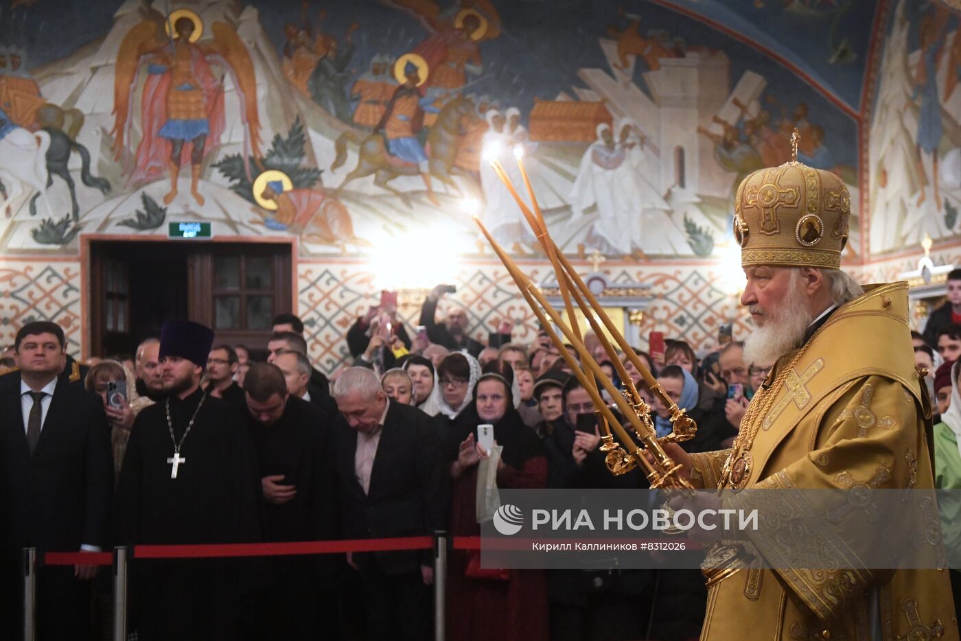 Освящение главного храма Росгвардии патриархом Кириллом