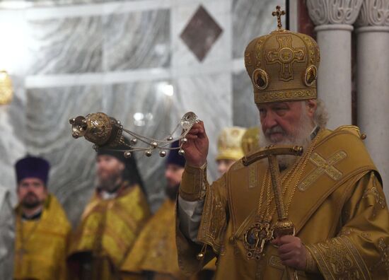 Освящение главного храма Росгвардии патриархом Кириллом