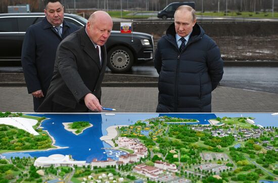 Рабочая поездка президента РФ В. Путина в Тверскую область