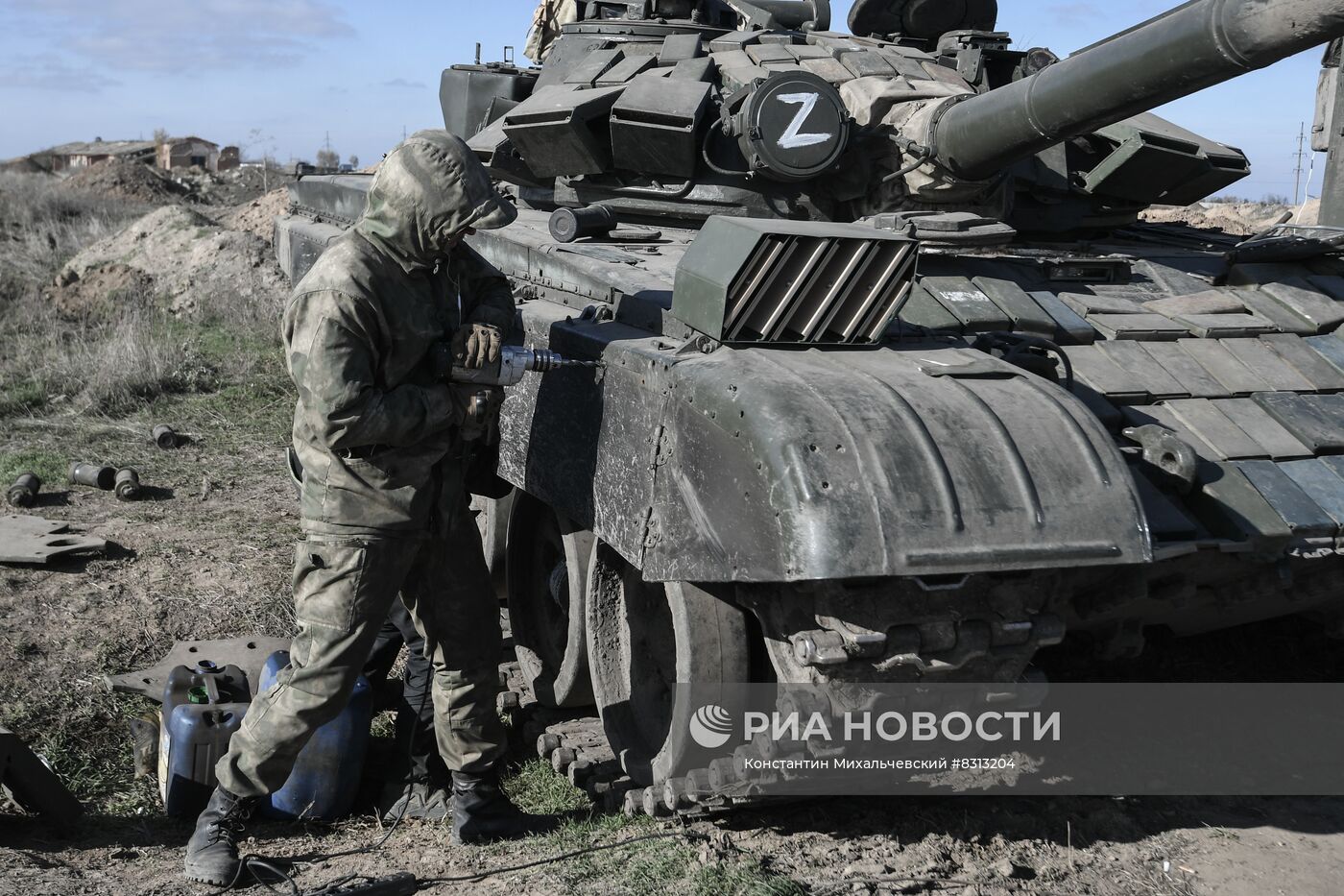 Работа ремонтных подразделений ЮВО на Запорожском направлении