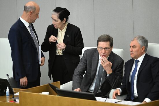 Пленарное заседание Госдумы РФ 