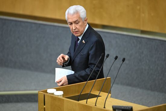 Пленарное заседание Госдумы РФ 