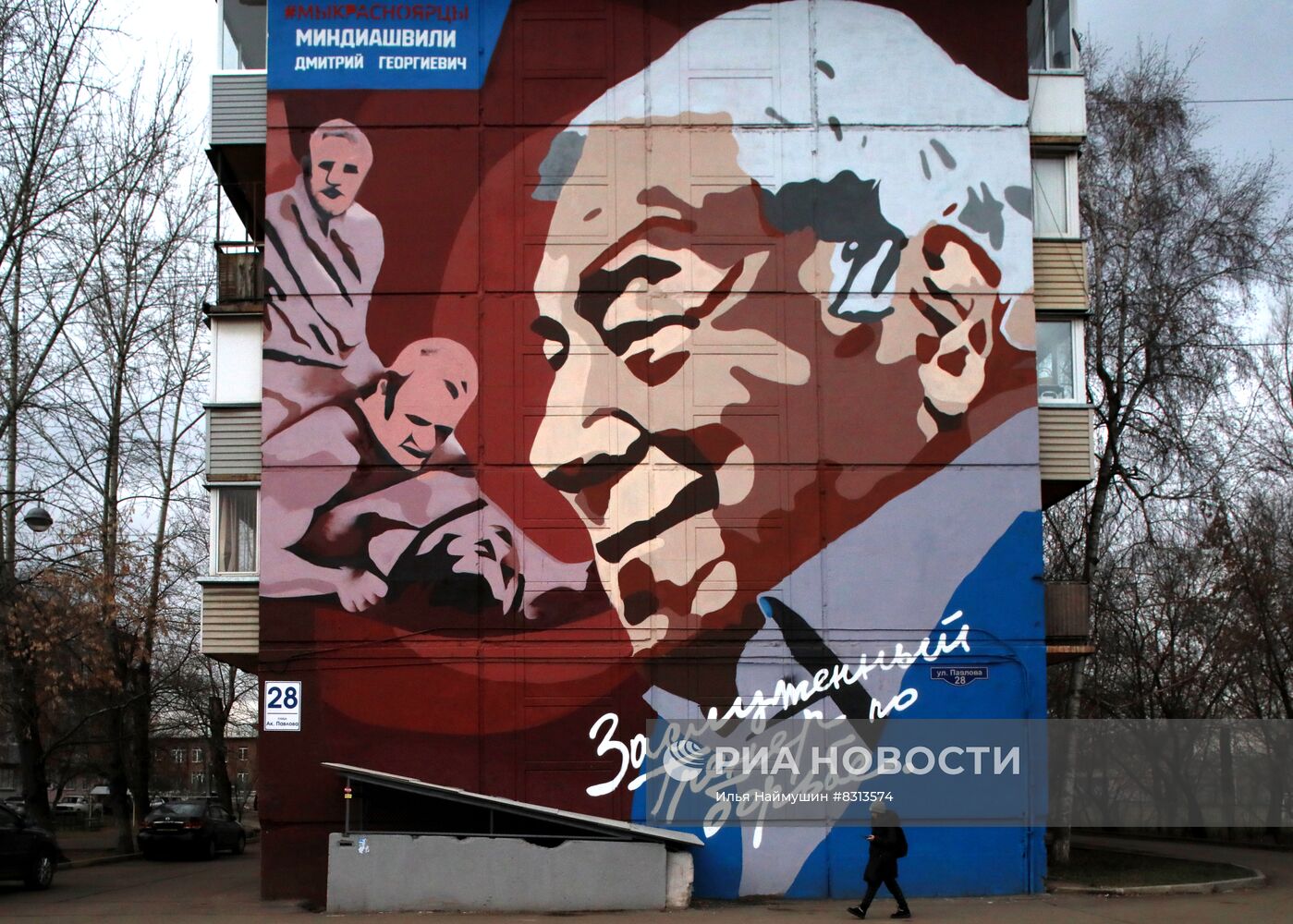 Муралы проекта "Галерея сибирской славы - мы красноярцы"