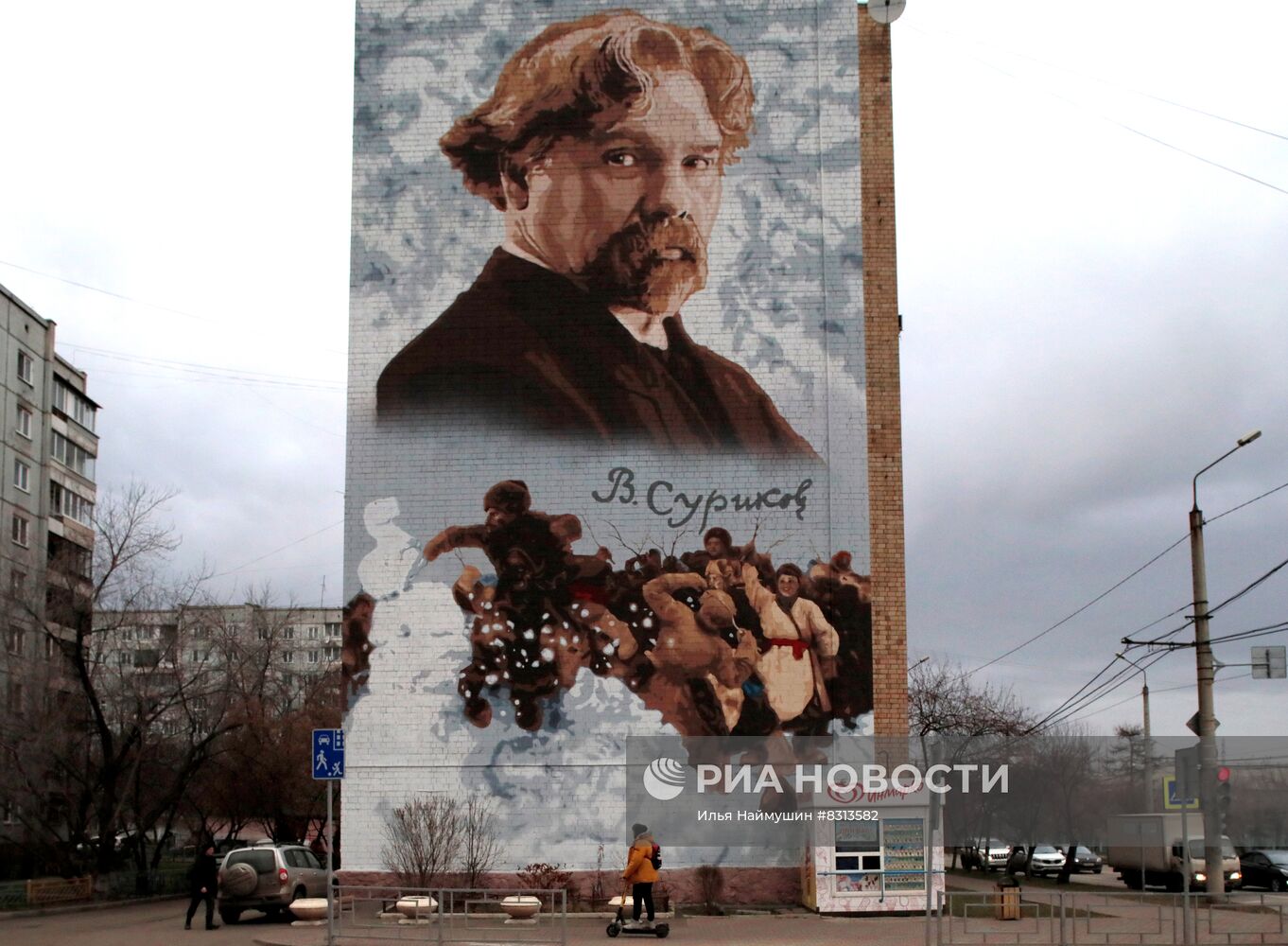 Муралы проекта "Галерея сибирской славы - мы красноярцы"