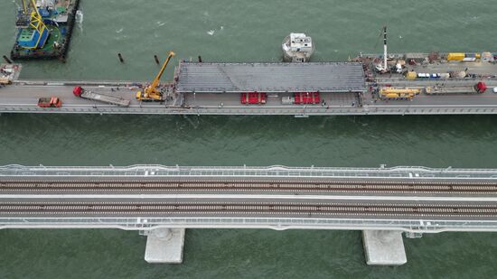 Завершен первый этап восстановительных работ на Крымском мосту