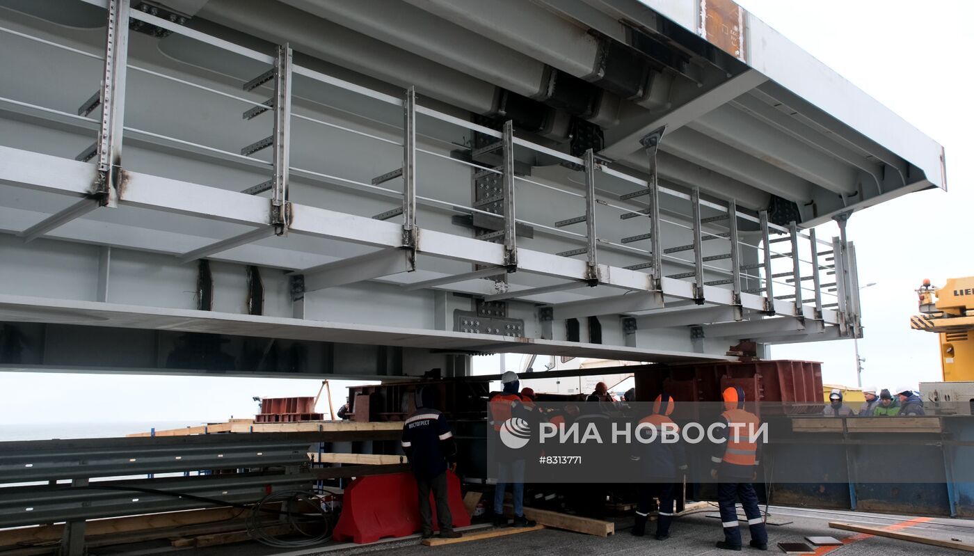 Завершен первый этап восстановительных работ на Крымском мосту