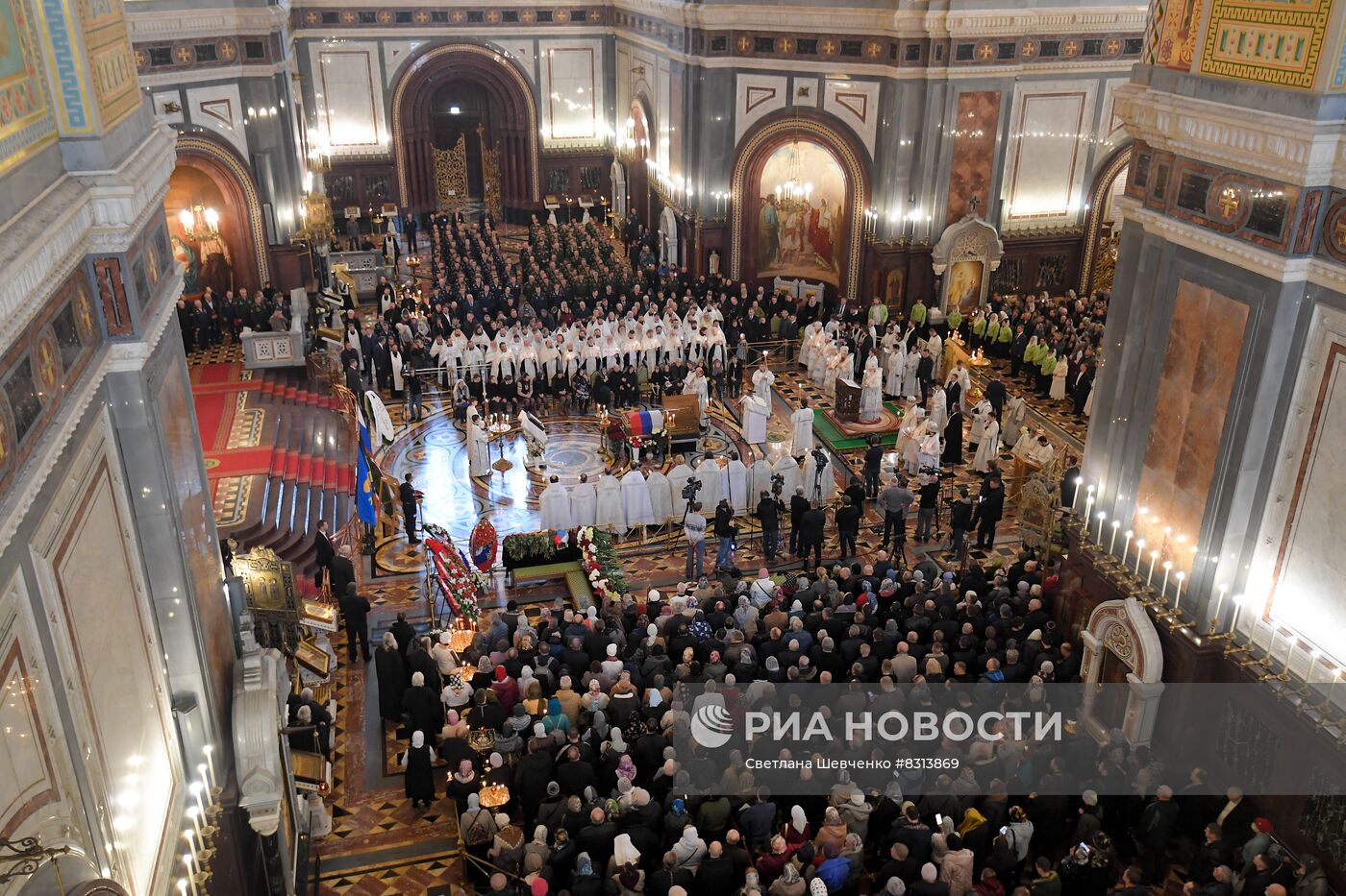 Отпевание погибшего в ходе СВО протоиерея Михаила Васильева