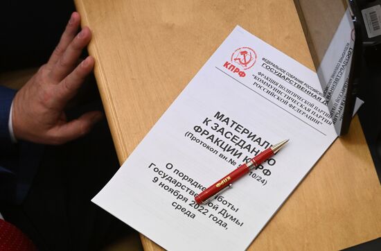 Пленарное заседание Госдумы РФ 