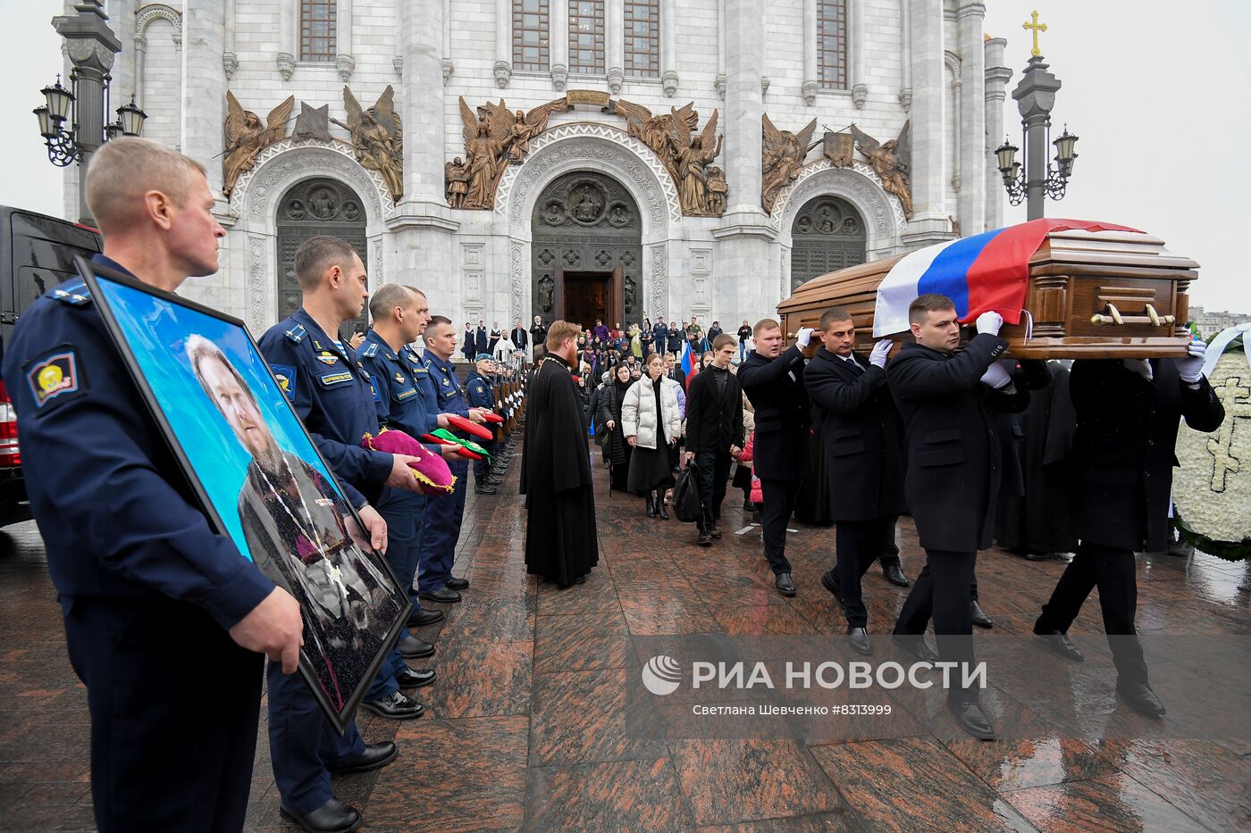 Отпевание погибшего в ходе СВО протоиерея Михаила Васильева