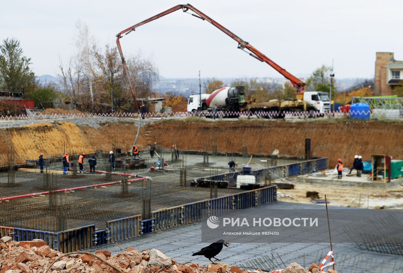 Строительство перинатального центра в Донецке