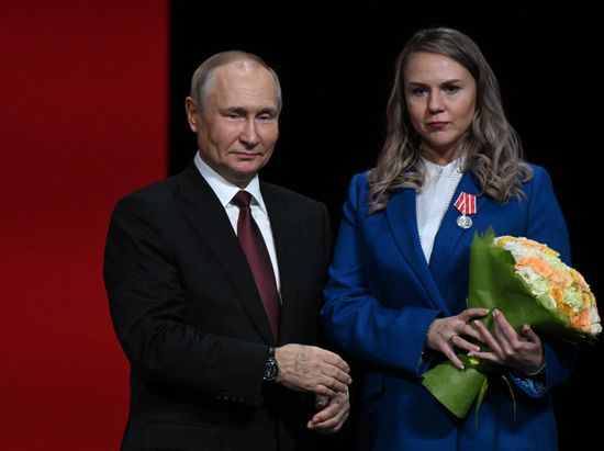 Президент РФ В. Путин принял участие в мероприятии по случаю 75-летия ФМБА