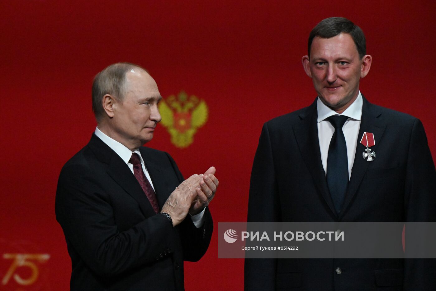 Президент РФ В. Путин принял участие в мероприятии по случаю 75-летия ФМБА