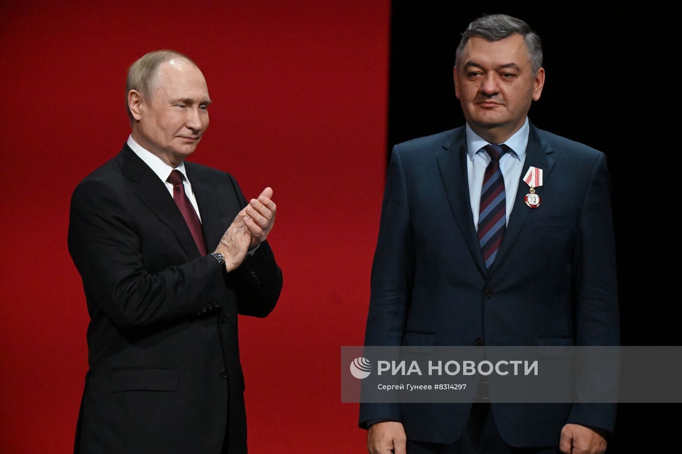 Президент РФ В. Путин принял участие в мероприятии по случаю 75-летия ФМБА