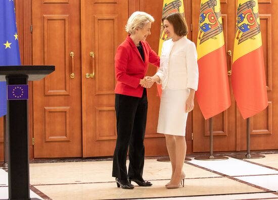 Визит главы Еврокомиссии Урсулы фон дер Ляйен в Молдавию