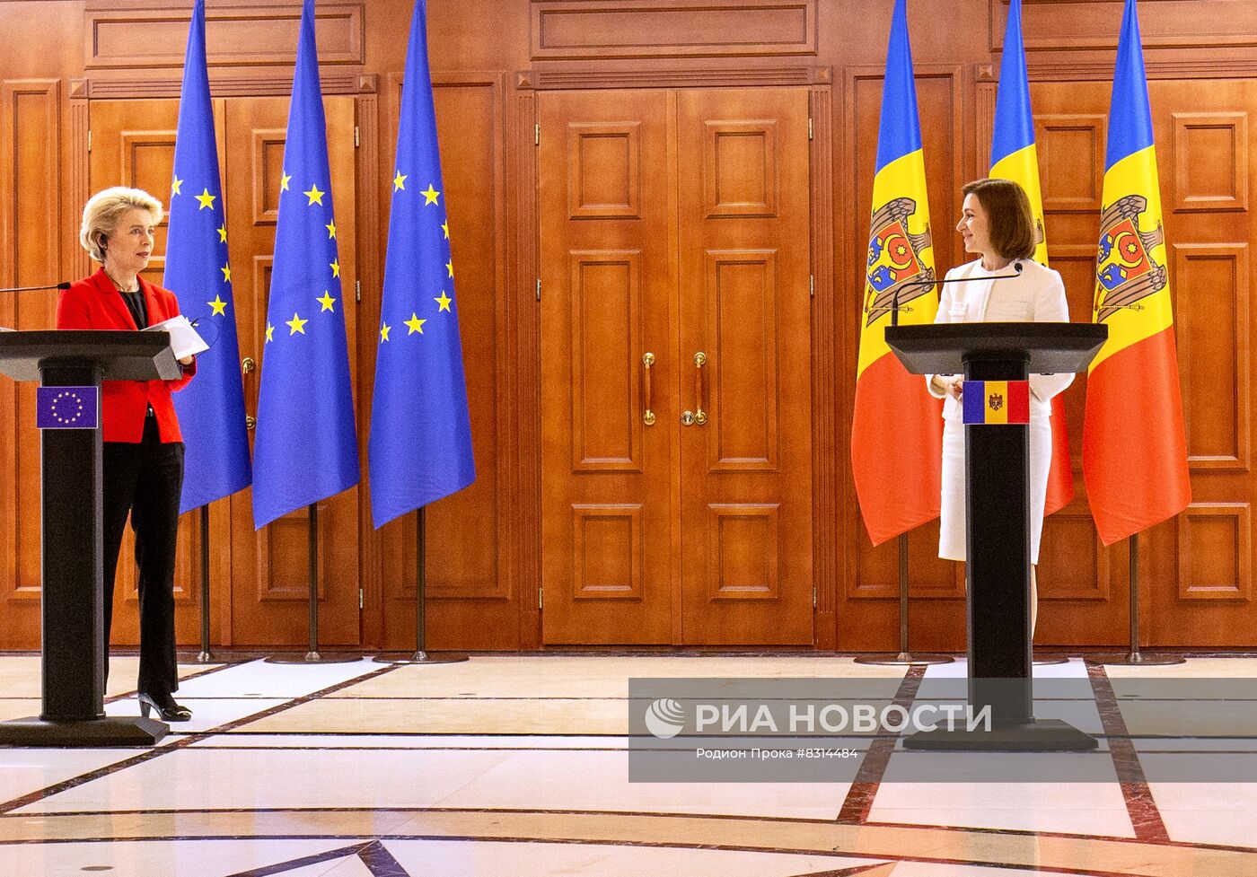 Визит главы Еврокомиссии Урсулы фон дер Ляйен в Молдавию
