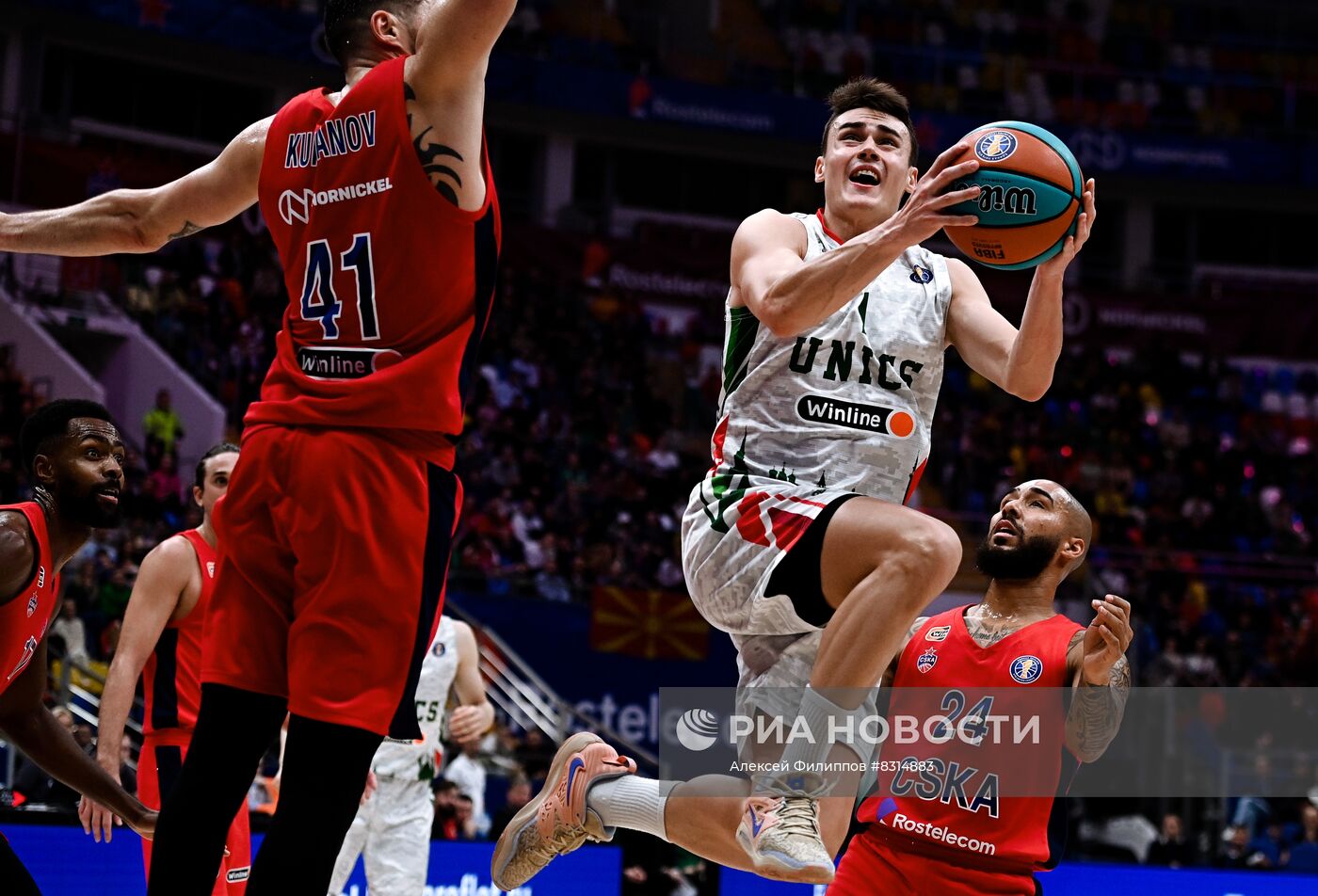 Баскетбол. Единая лига ВТБ. Матч ЦСКА - УНИКС