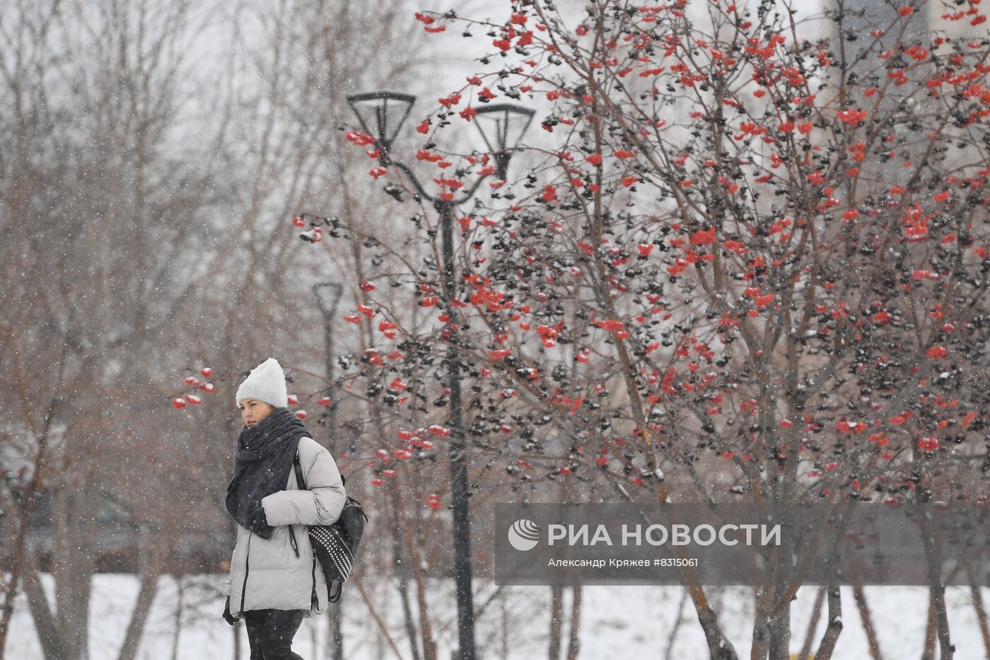 Снег в Новосибирске