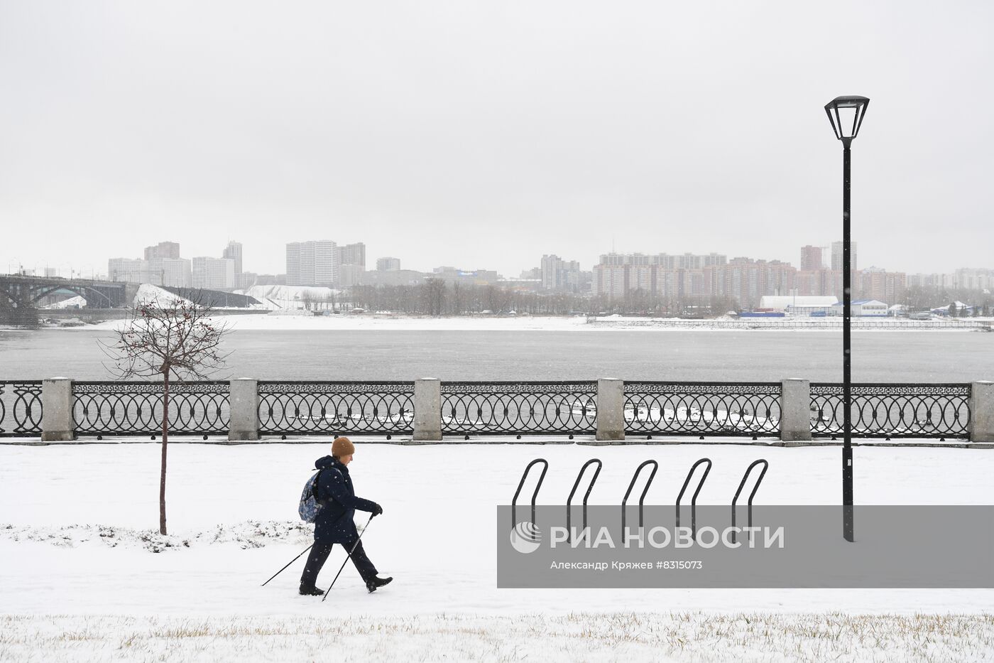 Снег в Новосибирске