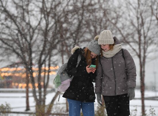 Снег в Новосибирске