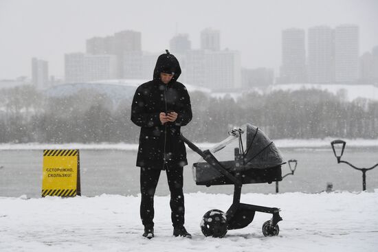 Снег в Новосибирске