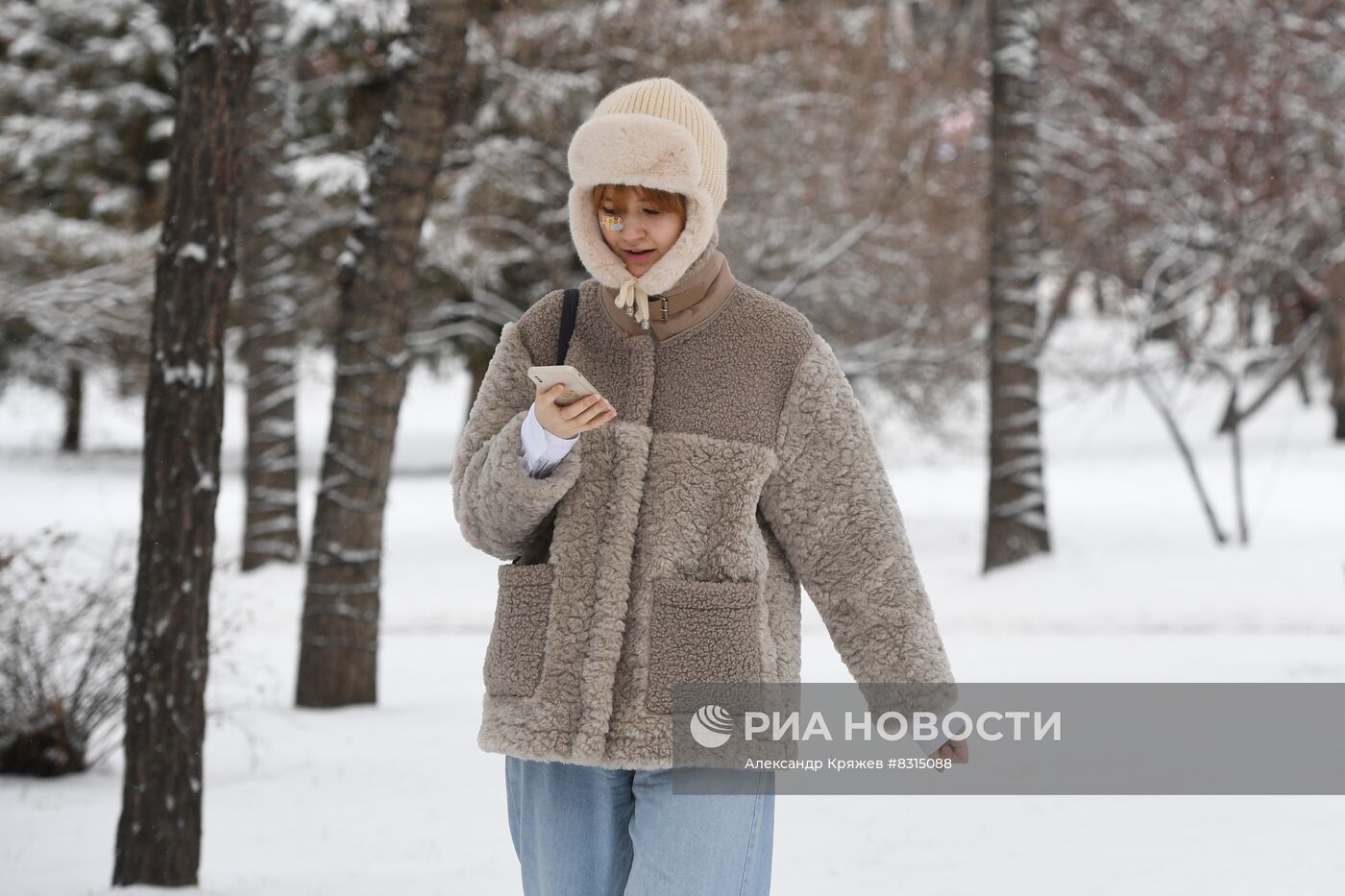 Снег в Новосибирске