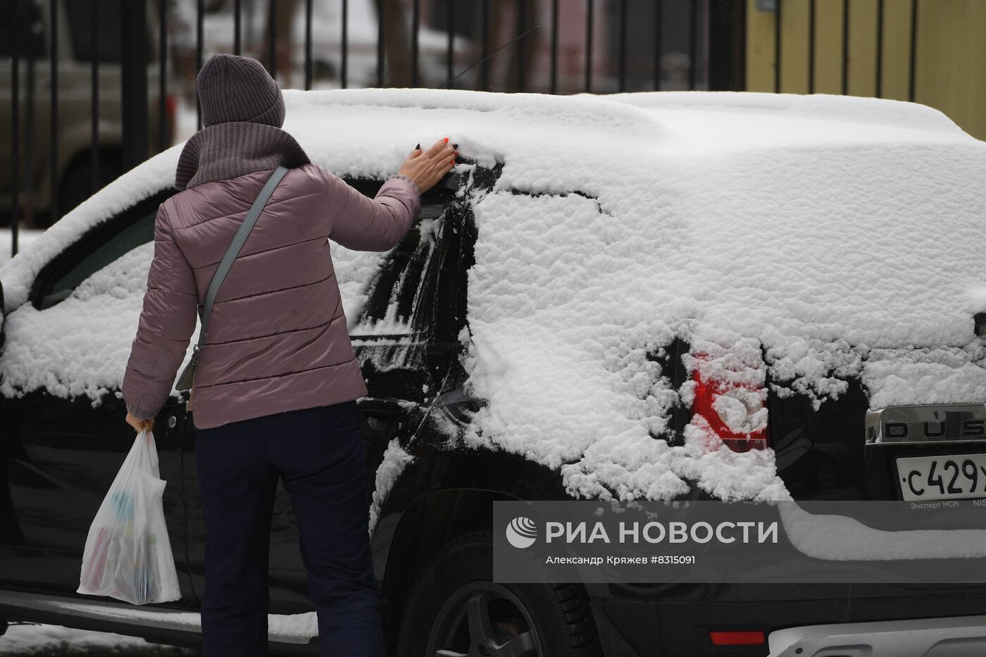 Снег в Новосибирске