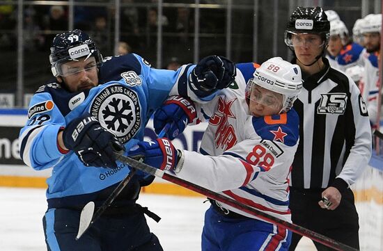 Хоккей. КХЛ. Матч "Сибирь" - СКА