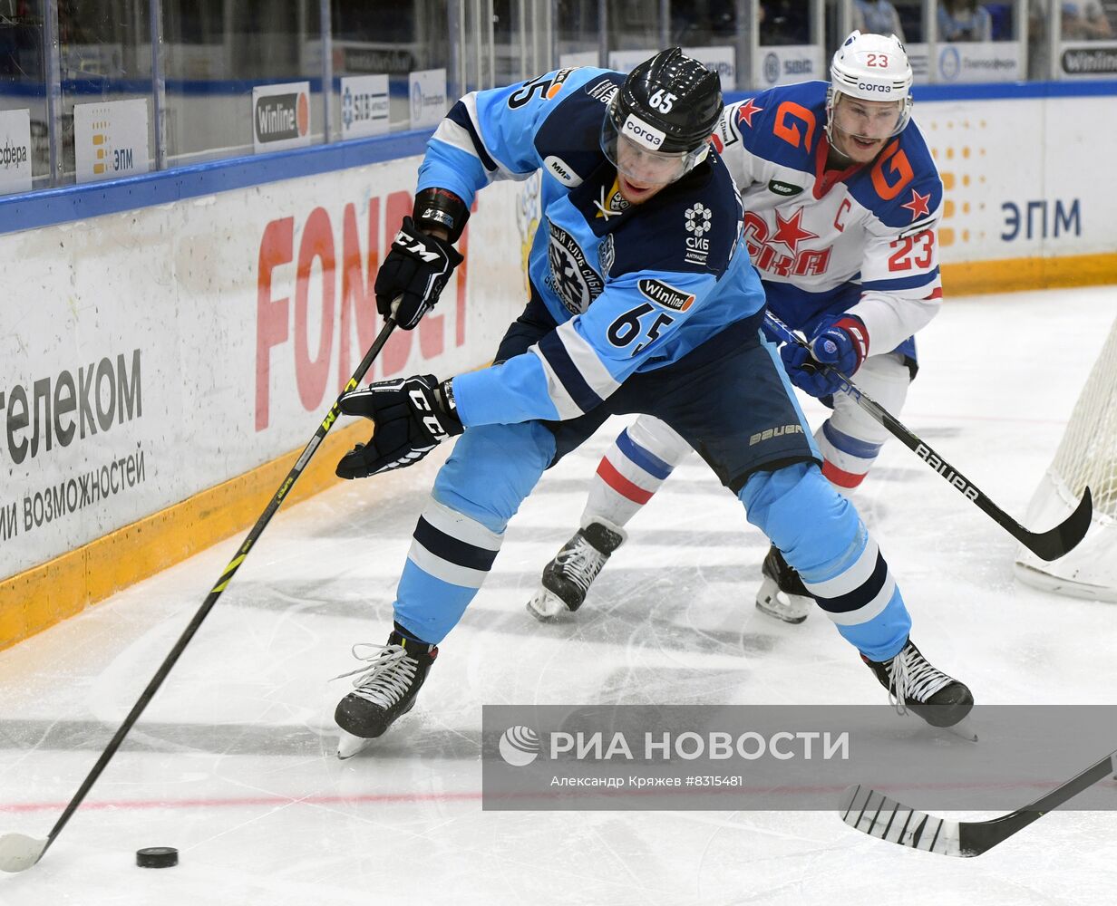 Хоккей. КХЛ. Матч "Сибирь" - СКА