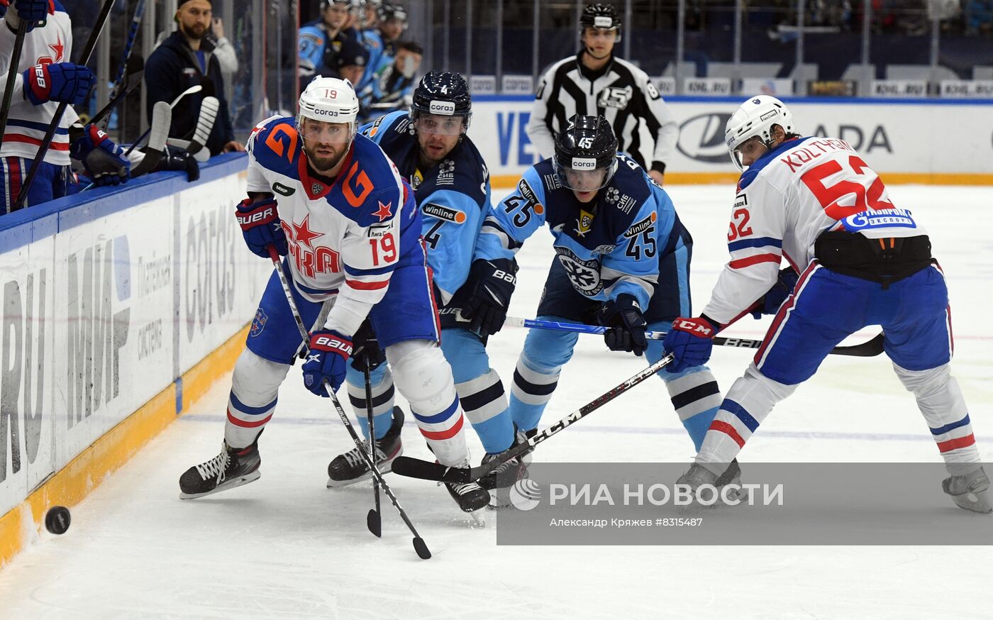 Хоккей. КХЛ. Матч "Сибирь" - СКА
