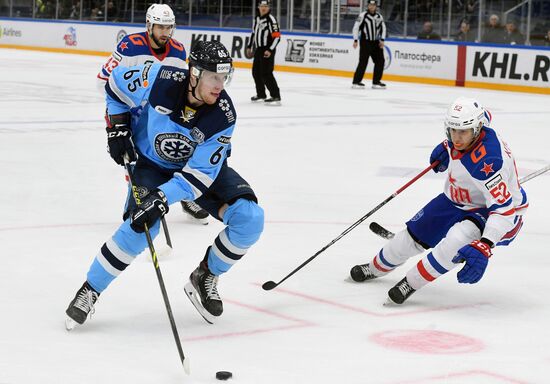 Хоккей. КХЛ. Матч "Сибирь" - СКА