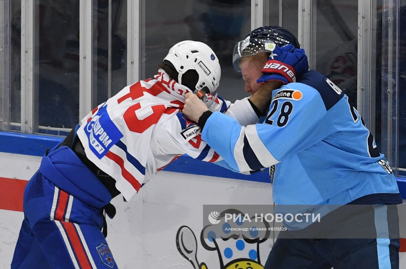 Хоккей. КХЛ. Матч "Сибирь" - СКА