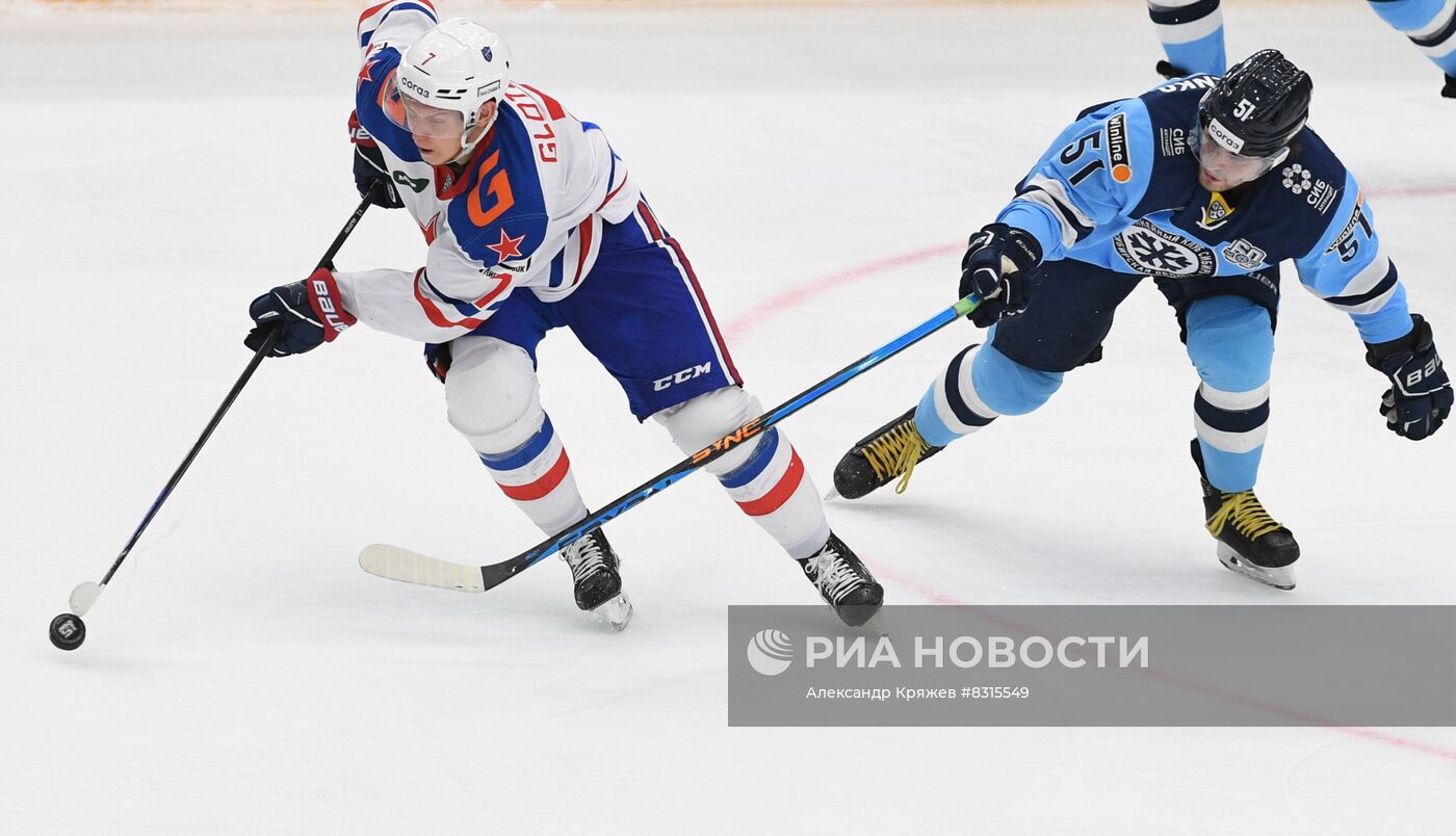 Хоккей. КХЛ. Матч "Сибирь" - СКА