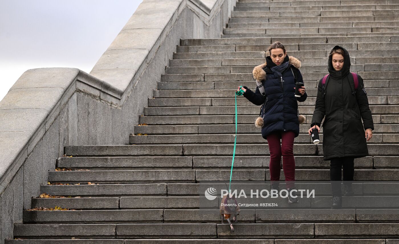 Теплая погода в Москве