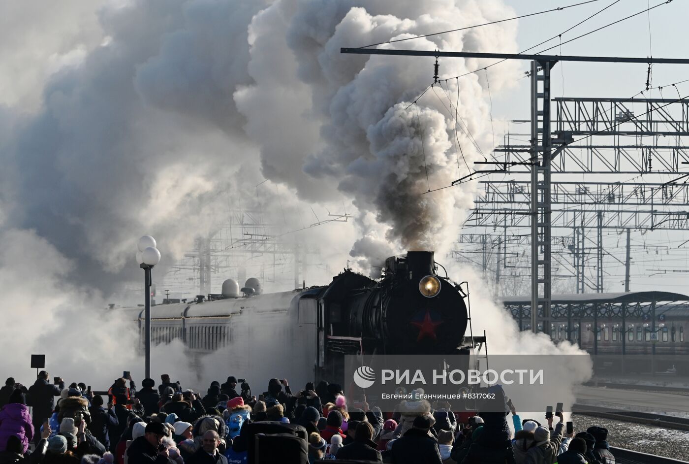 Прибытие поезда Деда Мороза в Читу