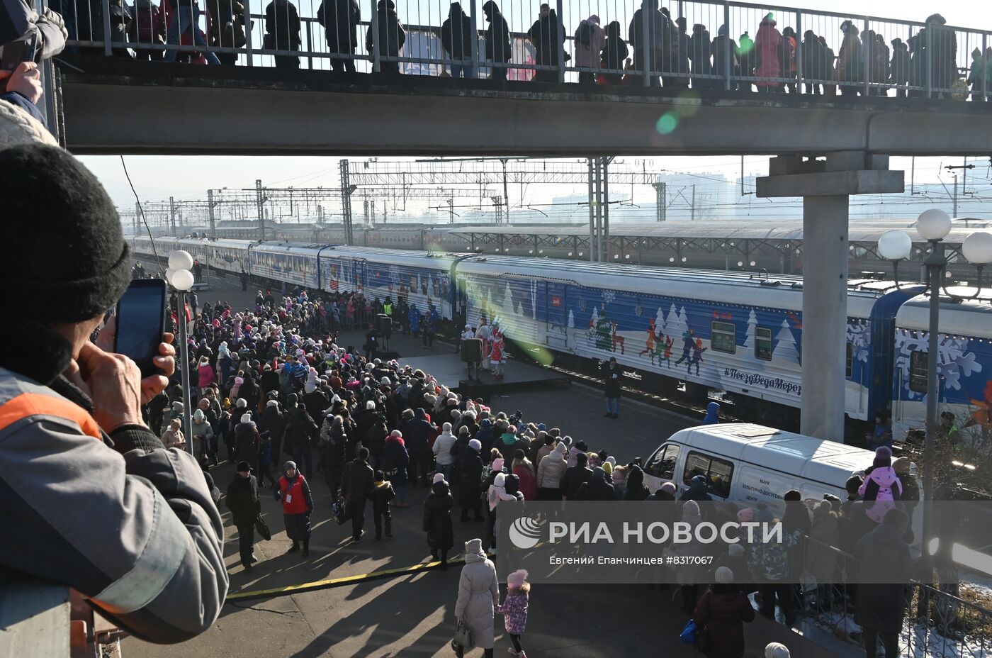 Прибытие поезда Деда Мороза в Читу